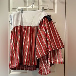 Chaps striped bed skirt